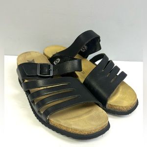 Mephisto- Womens Leather Sandals- Size: 37, Pre- Owned,‎ Black